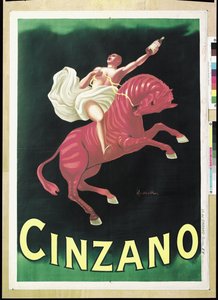 Plakat reklamujący Cinzano, 1925